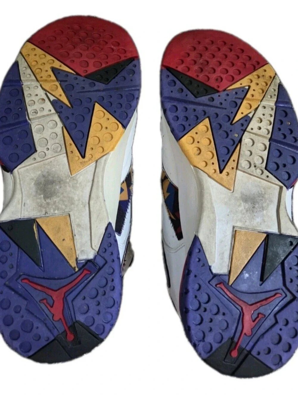 Air Jordan 7 Retro Sweater Shoes White Multicolor 2015 US Men's Size  8